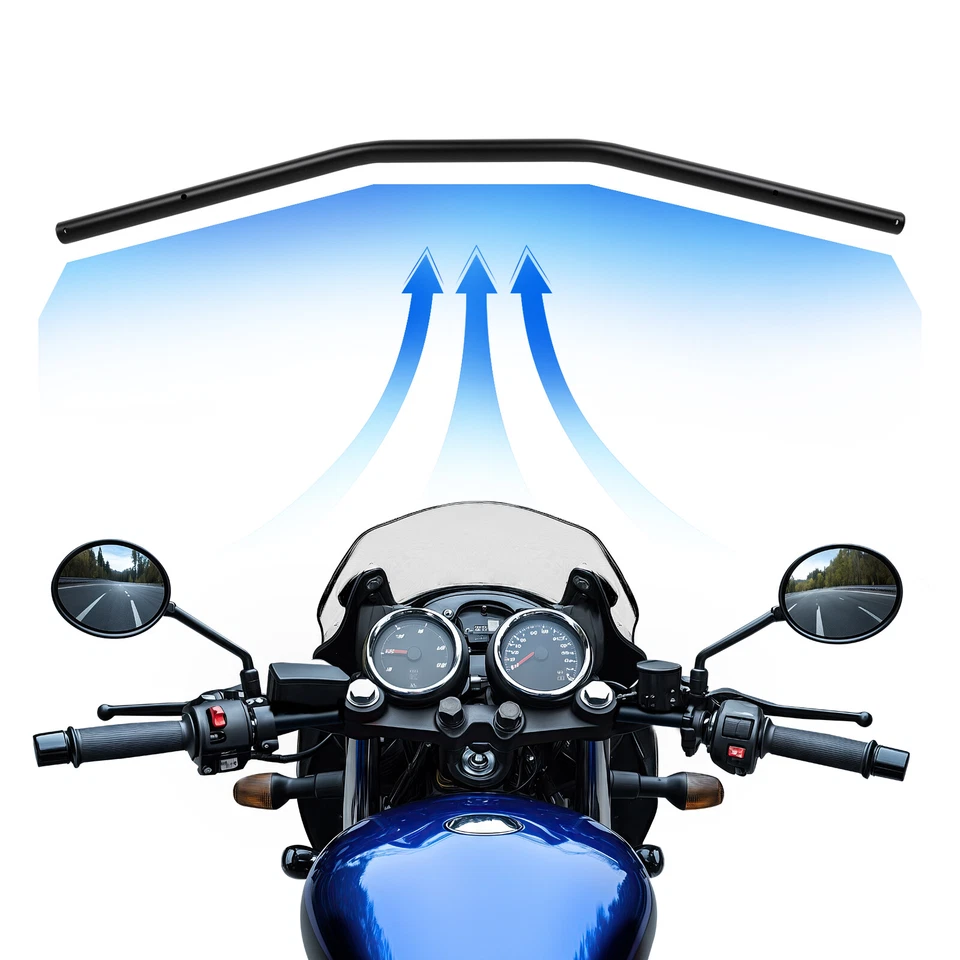 7/8" 22mm Handlebars Tracker Drag Bar For Ducati Scrambler 800 1100 Cafe Racer - Image 2 of 4