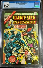 1975 Giant-Size Defenders 5 CGC 6.5 . 3rd Appearance of Guardians of the Galaxy.