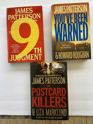 James Patterson Lot of 3 Books Used, Great Condition Reading Library Home Author