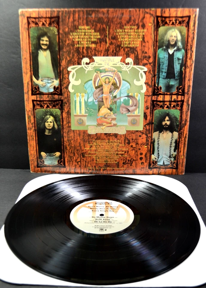 1974 Humble Pie "Thunderbox" 12" LP Die Cut Cover 1st Pressing, A&M, SP-3611 NM Foto 2 de 4