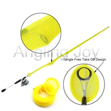 Lot 1/10 32 mm Width Casting Fishing Rod Sleeve Cover Jacket  Pole Glove Sock 