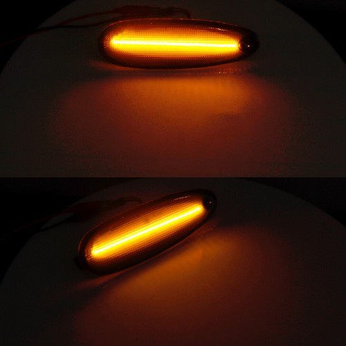 FOR 2002-05 FORD THUNDERBIRD SMOKED LENS LED SIDE MARKER LIGHTS FRONT & REAR SET - Picture 7 of 11