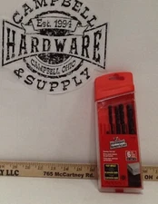 "VERMONT AMERICAN" 6-pc Hammer Drill Bit Set w/Storage Case