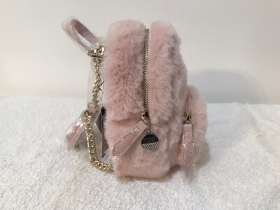 Guess Blush Faux Fur Mini Backpack New with Tags In Unopened  display picture 2