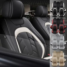 For INFINITI Car Seat Covers PU Leather Front Rear Bench Cushion Protector 5-Sit
