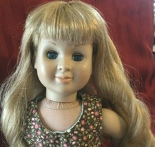 Our Generation Doll By Battat Long Blonde Wavy Hair Blue Sleepy Eyes Dress 18"