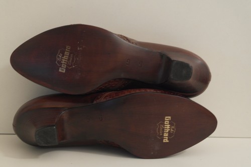 antik Gotthard Gisela Damen Halbschuhe Schuhe TRUE VINTAGE UK 5 Schnürschuh NOS - Bild 8 von 12