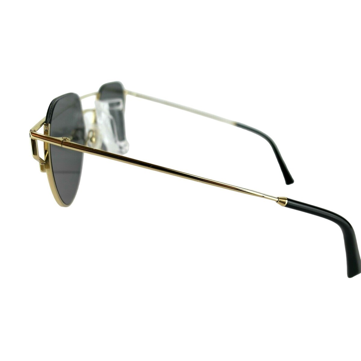 BOB SDRUNK MERCURY (102)  GOLD 52 X 17 SUNGLASS FRAMES EYEWEAR Bob Sdrunk GOLD Mercury-102 Grey Solid Lens Sunglasses  main image 2