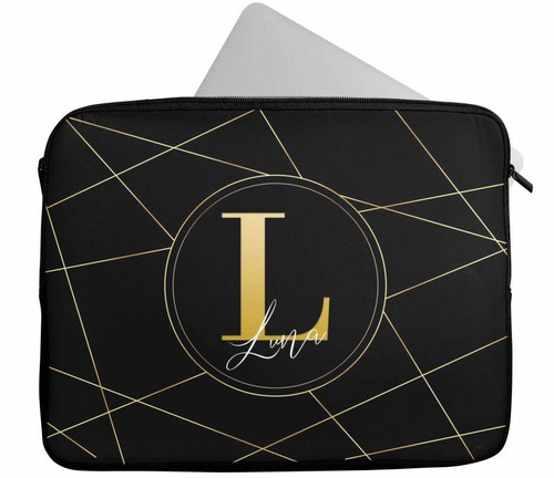 Personalised Laptop Case Any Name Abstract Design Sleeve Tablet Bag 79 - Picture 19 of 22