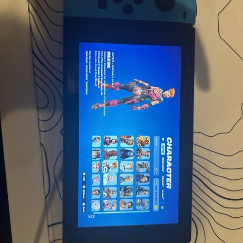 Nintendo Switch With Crazy Fortnite locker On It And super Smash Bros Ultimate - Picture 5 of 14