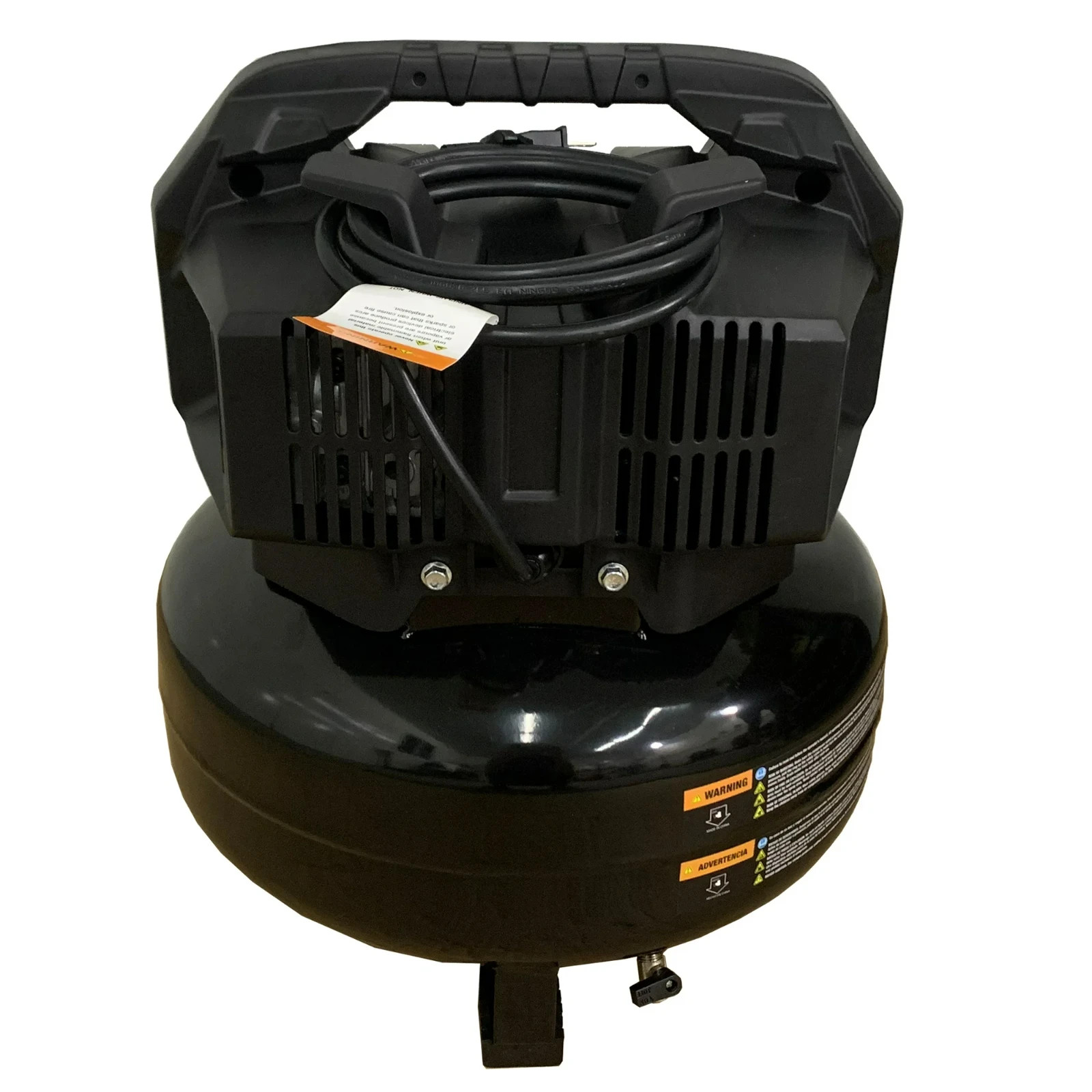 Hyper Tough Black 150 PSI Oil-Free Pancake Air Compressor 6 gal