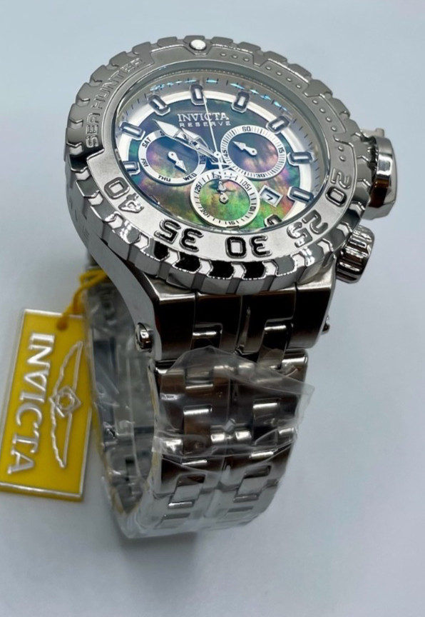 Invicta Sea Hunter Swiss Ronda Z60 Caliber Men's Watch w/ MOP Dial (34590)