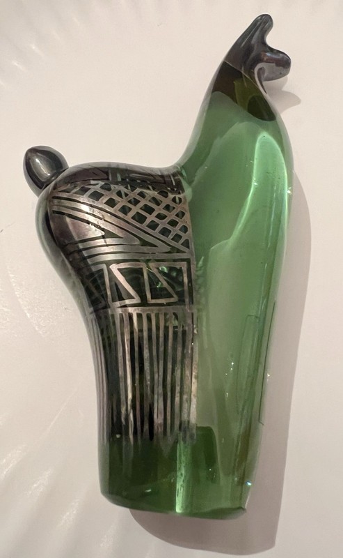 PERUVIAN ART Green Llama Plata Silver 925-1000 Hand Made In Peru