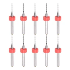 1/8" Shank 0.9mm Tungsten Carbide CNC Engraving Micro PCB Drill Bits Set 10 Pcs