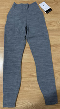 Nike One Dri-FIT Women s High Rise 7/8 Ankle Leggings XS Gray Stretch NWT
