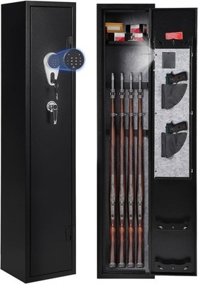 5-6 Gun Safes for Rifles and Pistols,Gun Safe for Rifles,Pistols Removable Shelf