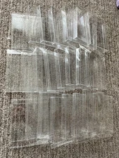 Lot Of 7 Nintendo NES Clear Plastic Game Protectors Game Cases