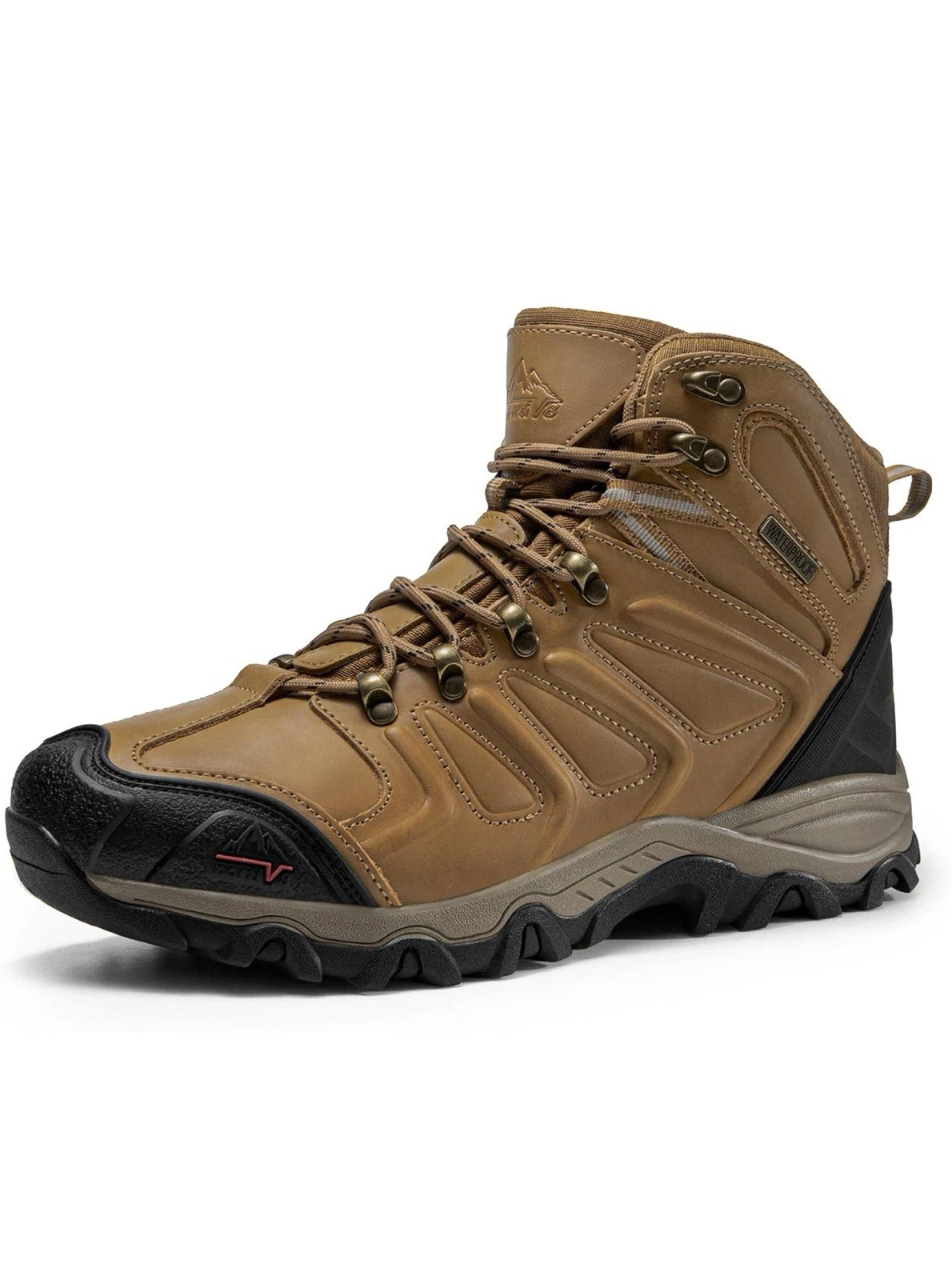 NORTIV 8 Men’s Size 13 Waterproof Hiking Boots Ankle High Lightweight Trail