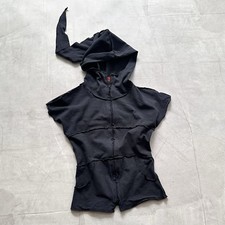 Gothic Patchwork Black Vest Zip Hoodie Cyberdog Tripp Nyc Style