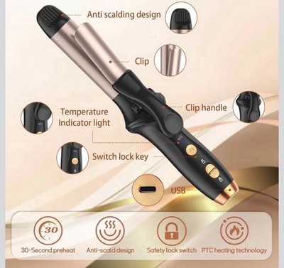 Lockenstab Zange klein Lockenstab 25 mm schnell erhitzt Reisefertig Waver 180C