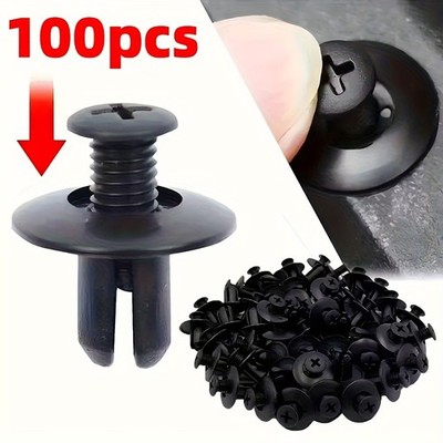 Functional Durable Economical Quick-Install 100PCS Sturdy Plastic Rivets Kit Set