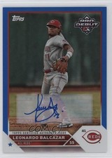 2023 Topps Pro Debut Blue Foil Auto 137/150 Leonardo Balcazar #PD-190 Auto 0qc1