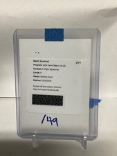 2024 Panini Select ( 24-25  ) Anthony Davis Auto in flight signatures /49