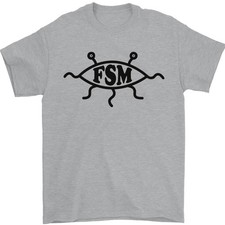 Camiseta Hombre Unbranded FSM Church Flying Spaghetti Monster 100% Algodón