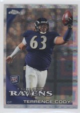2010 Topps Chrome Retail X-Fractor Terrence Cody #C88 2u6