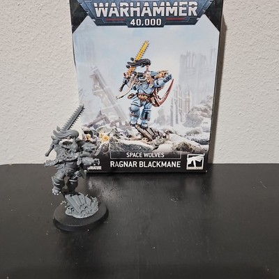 Games Workshop Warhammer 40K Space Wolves Ragnar Blackmane Assembled Unpainted