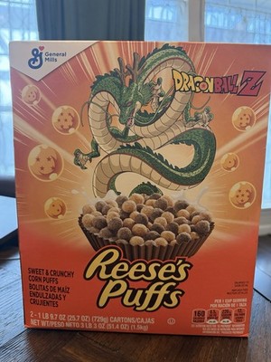 UNOPENED Limited Edition Reese s Puffs Dragon Ball Z Shenron 2-Pack Cereal