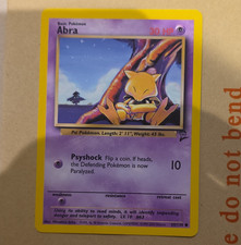 Pokémon TCG Abra 65/130 Base Set 2 Regular Common Unlimited English 1999 30HP