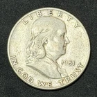 1951-P Franklin 90% Silver Half Dollar, No Reserve #303