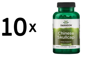 10 x Swanson Full Spectrum Chinese Skullcap, 400mg - 90 caps (211,00 EUR/kg)