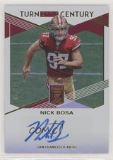 2019 Panini Donruss Elite Turn of the Century 60/99 Nick Bosa #TC-NB Auto 1x9