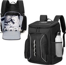 DSLEAF Roller Skate Bag with Large Capacity, Ice Skate Bag Backpack Holds Shoes