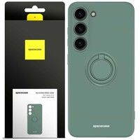 Spacecase SilikonringhüLle FüR Samsung Galaxy S23 DunkelgrüN