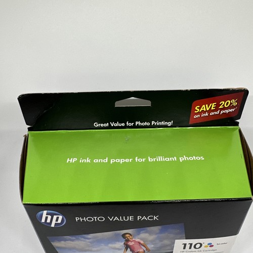 Cartucho de tinta personalizado HP 110 tricolor y papel foto valor paquete caducado 2013 - Imagen 2 de 10