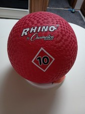 Champion Sports Rhino 10" Playground Ball Model PG10RD Red Kickball Sports