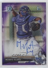 2017 Bowman Chrome Prospect Purple Refractor 186/250 Meibrys Viloria Auto 11pj