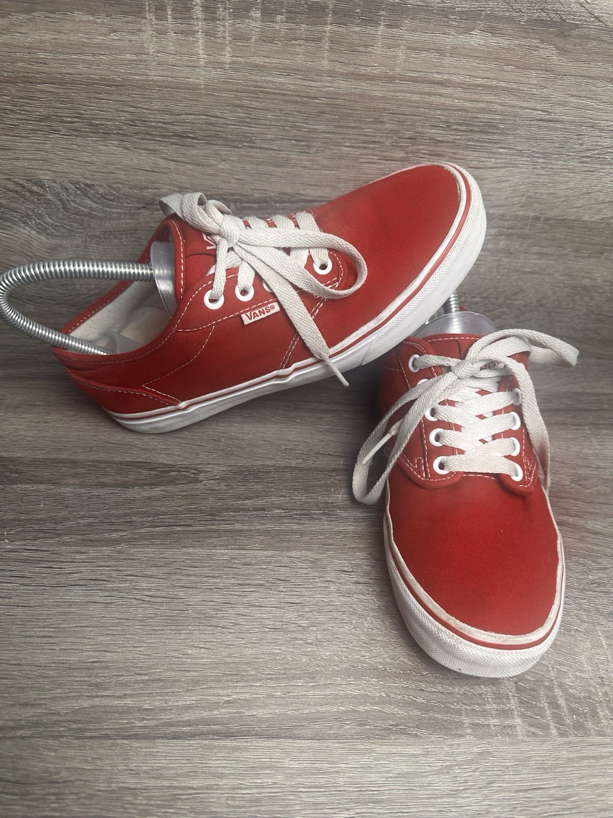 Vans Sneakers Off The Wall Womens Size Red Athletic Casual Skate