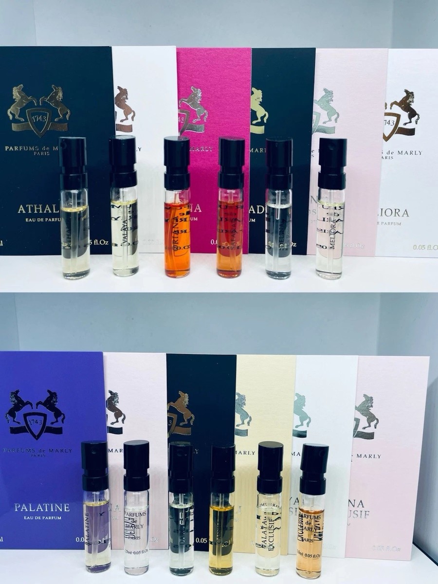 Parfums De Marly Perfume FEMININE DISCOVERY Sample Spray 12pc Set