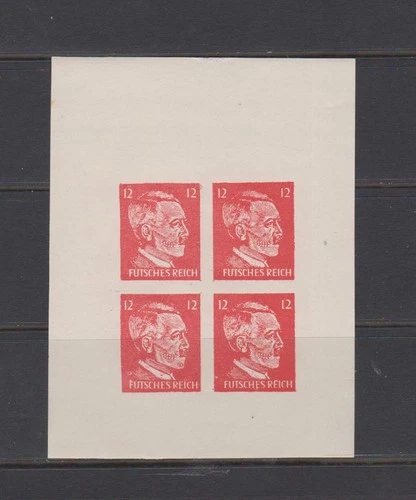 Germany/WWII Adolf Hitler Skull BLOCK 4 MINI SHEET