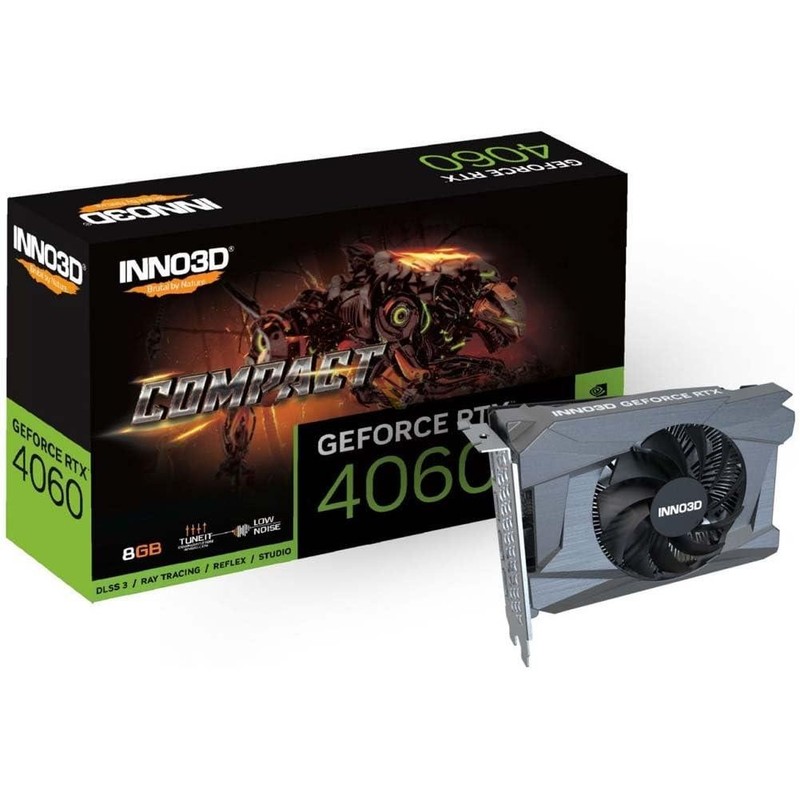 Inno3D GeForce RTX 4060 8GB Compact Black GPU Graphics Card