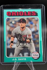 2024 Topps Heritage High Number - J.D. Davis #514 Aqua Border SP