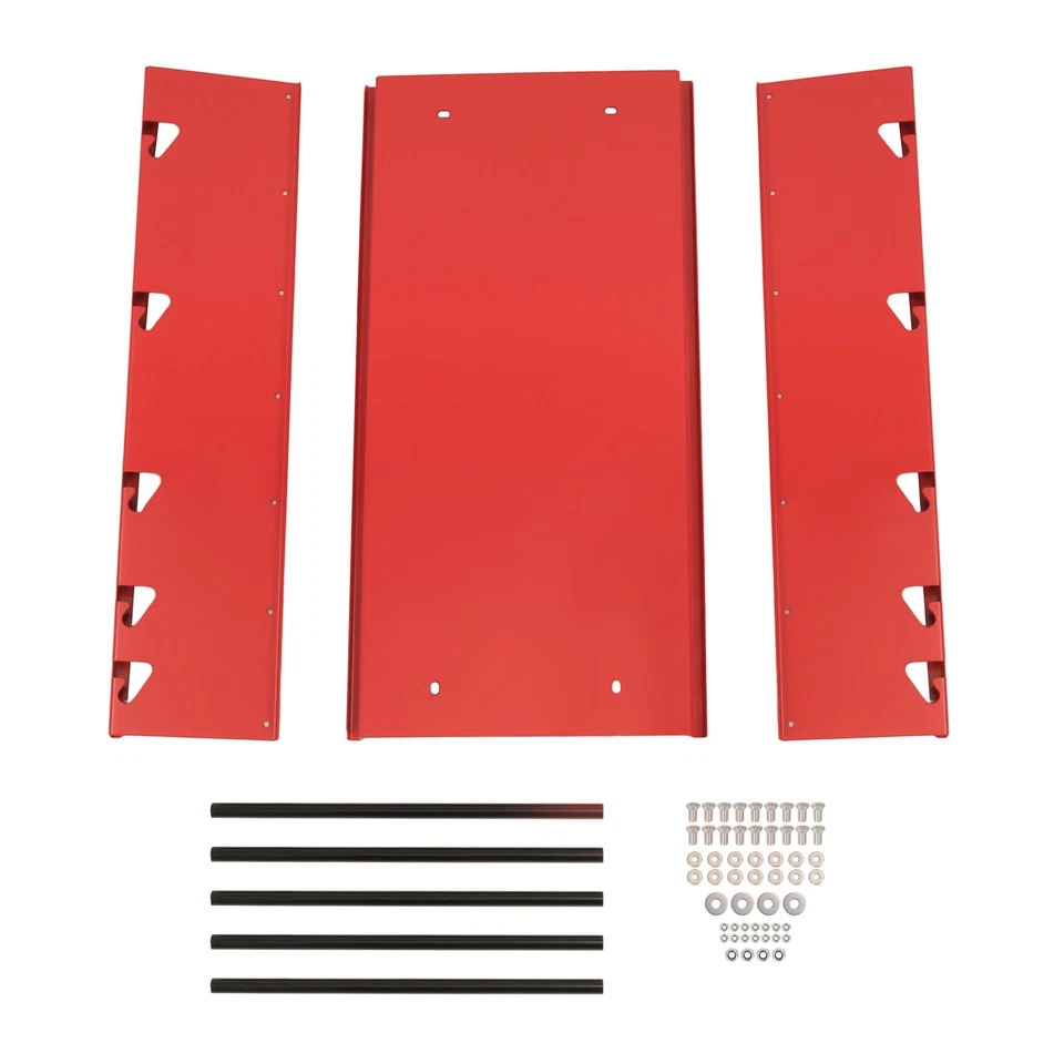 Soporte de carrete de alambre rojo 5 varillas carrete de alambre dispensador estante para electricidad industrial Foto 3 de 4