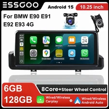 Android 15 8Core Head Unit +Camera For BMW E90 E91 E92 E93 Car Stereo 4G GPS DSP
