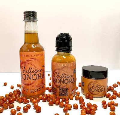 Chiltepin Sonora Trio Pack Hot Honey, Chiltepin Hot Sauce And Chiltepin Peppers