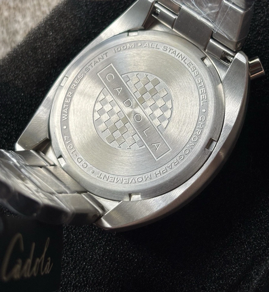 New Cadola Bullhead Testa Ditoro Mens Navy Blue Dial 42MM Bezel Steel Watch - Image 4 of 4