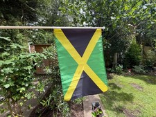 JAMAICA LARGE HAND WAVING FLAGS pack of 12 Jamaican Caribbean flag Kingston